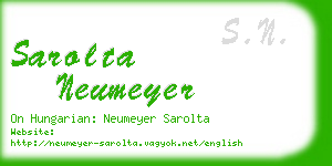 sarolta neumeyer business card